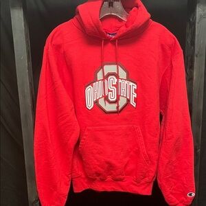 Champion Red Ohio State Men's Hoodie